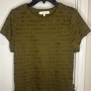 Gilded Intent Short Sleeve Olive Tee